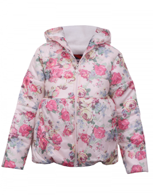 Girls hooded Jacket flower printed jacket multi